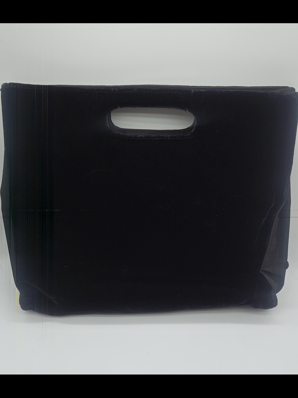 Prada Black Velvet Cutout Handle Tote - Picture 8 of 12